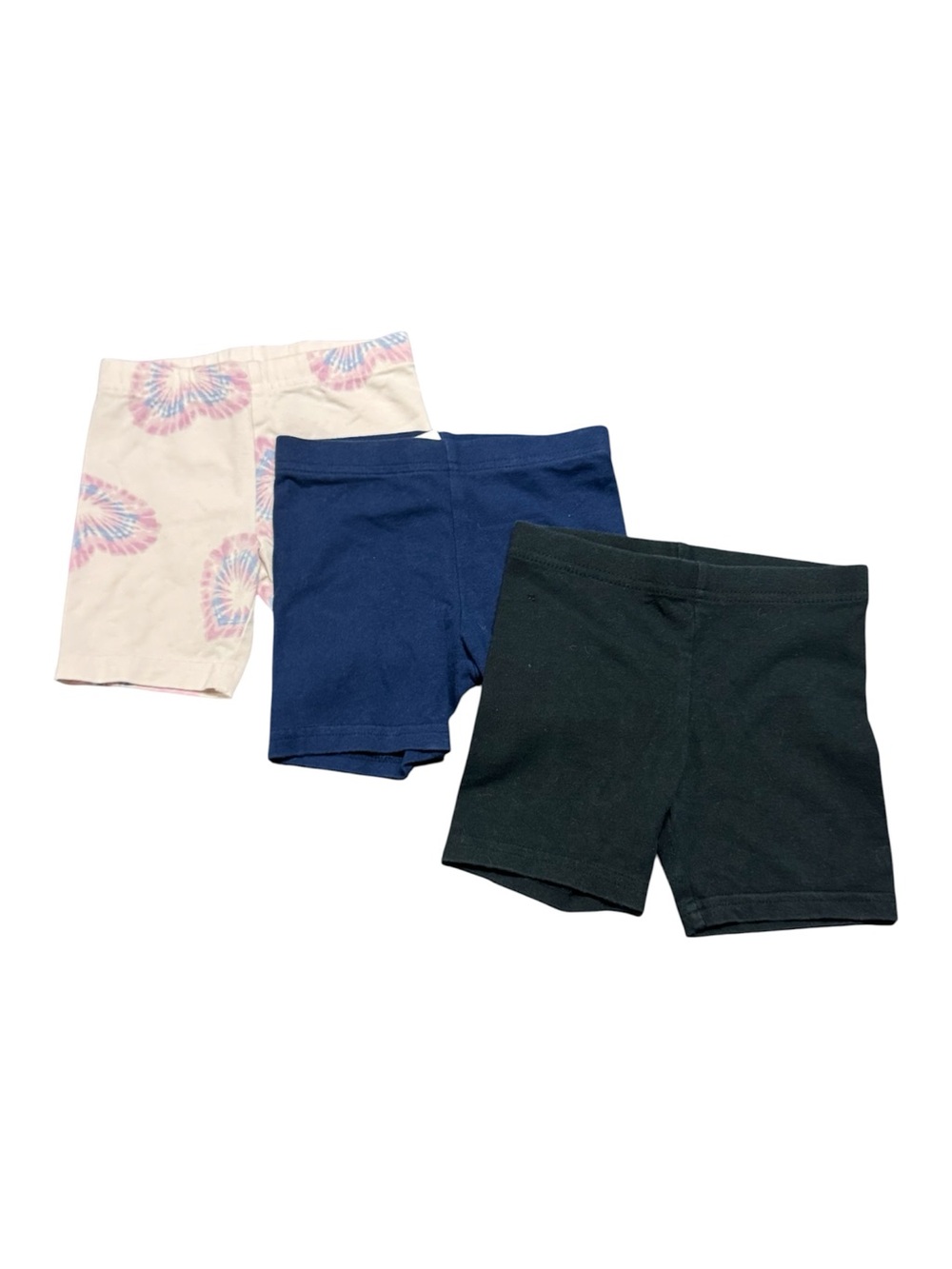 Girls Biker Shorts Lot of 3 Size 4T Carter’s Tie Dye Navy Black